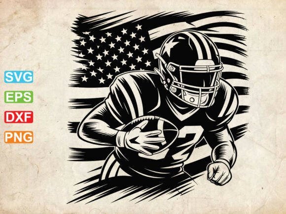 American Football SVG, Football Season Graphics for Crafts