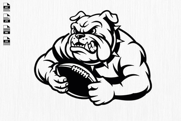 Bulldog with Football SVG: Graphics for Crafts Review