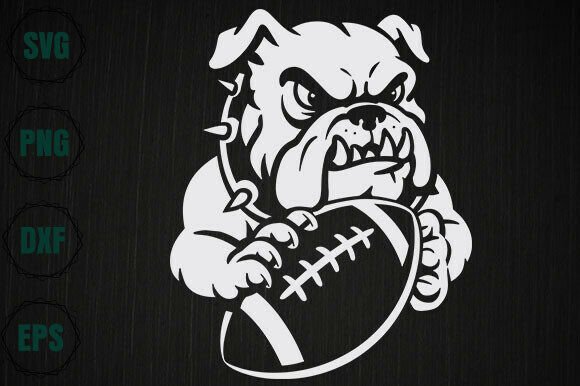 Bulldogs Football SVG: Graphics for Crafts & Content Publishing
