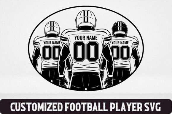 Custom Football Team Jersey SVG: Graphics for Crafts & Content