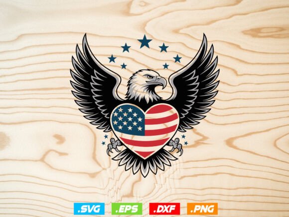 Eagle Heart SVG: Football Graphics for Crafts & Branding