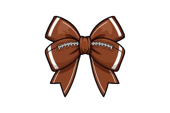 Football Bow Sports Mom Clipart: Graphics for Crafts & Content