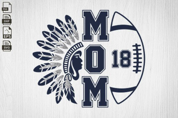 Football Mom and Cheer Mom Svg for Graphics & Crafts