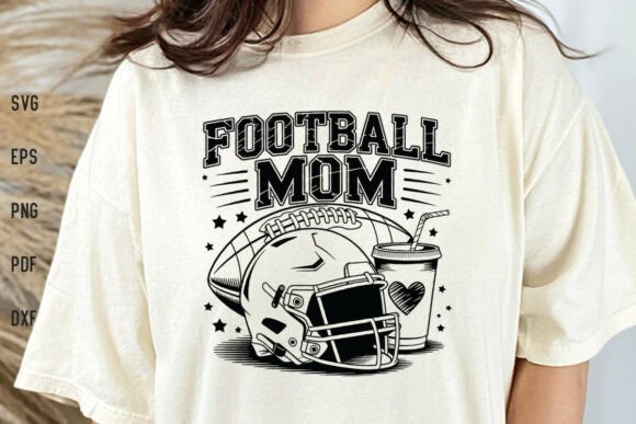 Football Mom Shirt SVG Graphics for Crafts