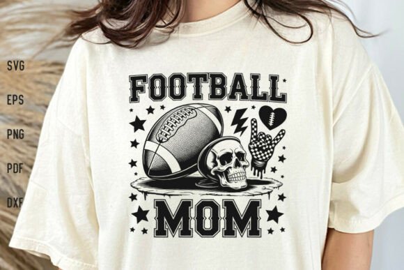 Football Mom SVG Graphics for Crafts & Branding