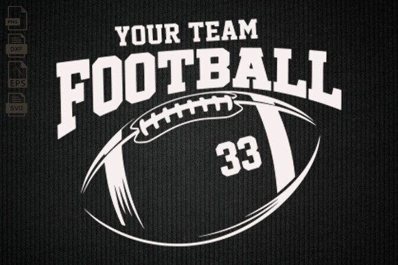 Football SVG: Custom Half Football Graphics for Crafts