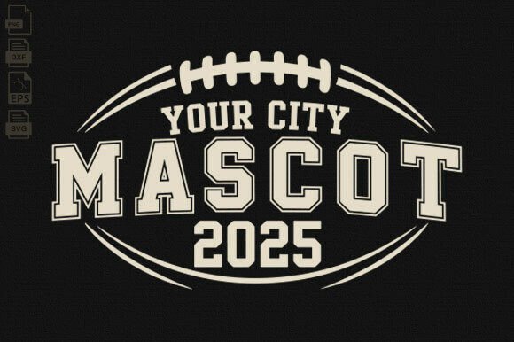 Football Team Template Graphics for Crafts