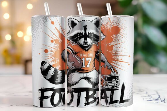 Football Tumbler Wrap Sublimation